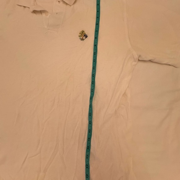 Izod‎ Club White Polo Shirt L | 90s Vintage Golf Preppy Embroidered Logo - Picture 7 of 7